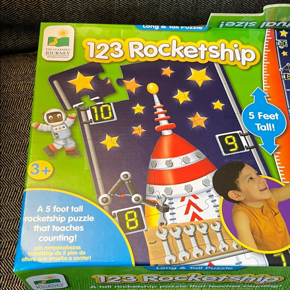 2/$10 123 Rocketship Puzzle by - Multicolor - Picture 4 of 6